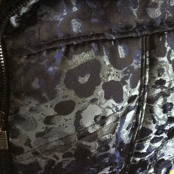 Blue floral reversible vest SZ L - Picture 2 of 5